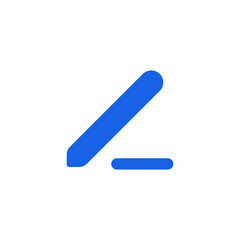 pen write text icon vector