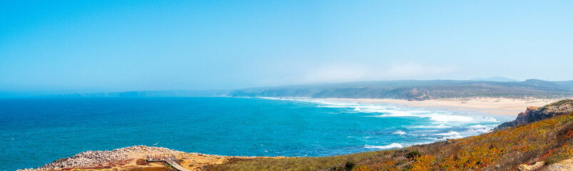 Praia do Bordeira, Portugal, in summer
