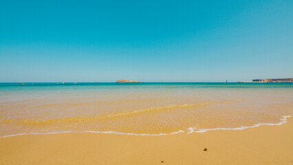 Beautiful Algarve coast, Portugal, in summer