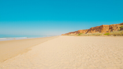 Praia da Falesia, Portugal, in summer