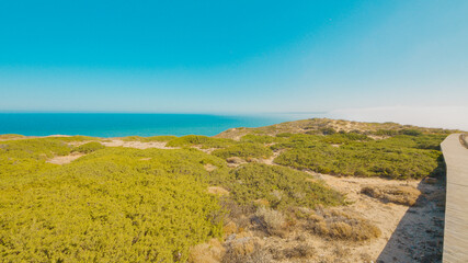 Praia do Bordeira, Portugal, in summer