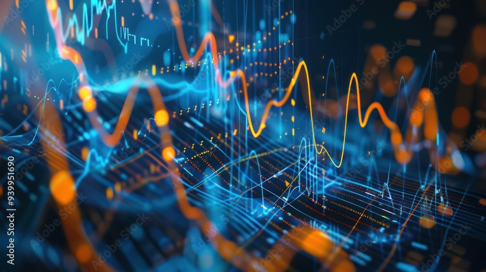 Poster abstract data visualization