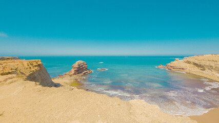 Coast at Praia do Amado, Portugal, in summer