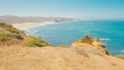 Coast at Praia do Amado, Portugal, in summer