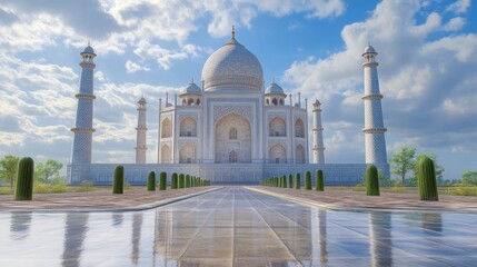Fototapeta premium Taj Mahal, A Monument of Love
