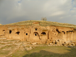 Cave dwelling of Dara Ancient City in eastern Turkey