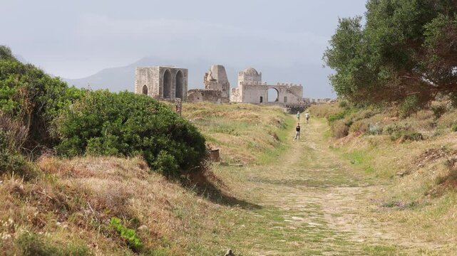 Bourtzi of Methoni Castle, Peloponnese Greece.