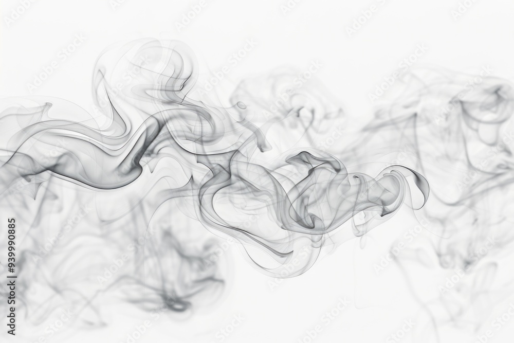 Poster a collection of smoke particles suspended in the air, creating a hazy atmosphere