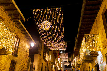 PUEBLA DE SANABRIA ZAMORA ILUMINACIÓN DE NAVIDAD 
