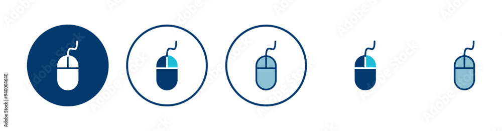 Poster computer mouse icon vector isolated on white background. computer mouse vector icon
