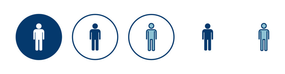 Man icon vector isolated on white background. male icon vector. human symbol