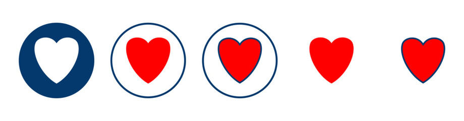 Heart icon vector isolated on white background. Heart vector icon. Like icon vector. Love