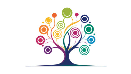 Modern Family Tree Logo