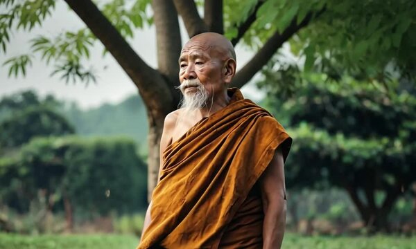 a wise old monk
