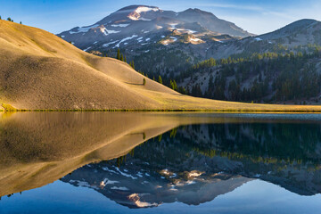 lake reflection in the mountains