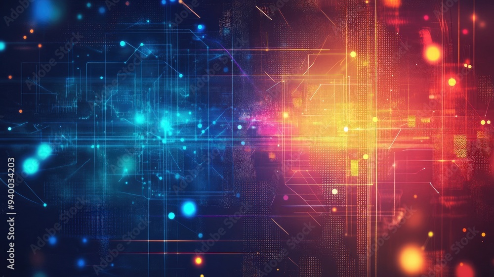 Aufkleber abstract background representing technological concepts and innovations