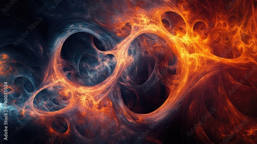 Aufkleber abstract fractal backdrop for innovative design projects