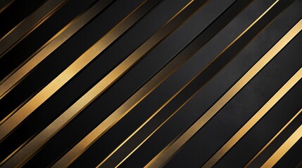 Obraz premium Black background with subtle gold diagonal stripes