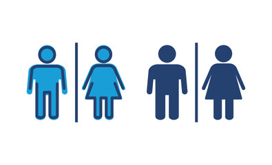 Toilet icon vector. restrooms icon vector. bathroom sign. wc, lavatory