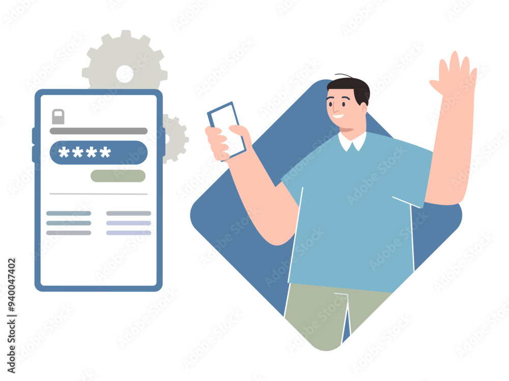 Poster create new password forget login sign in registration verification privacy account authentication da
