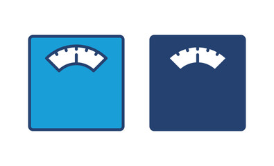 Scales icon vector. Weight scale icon