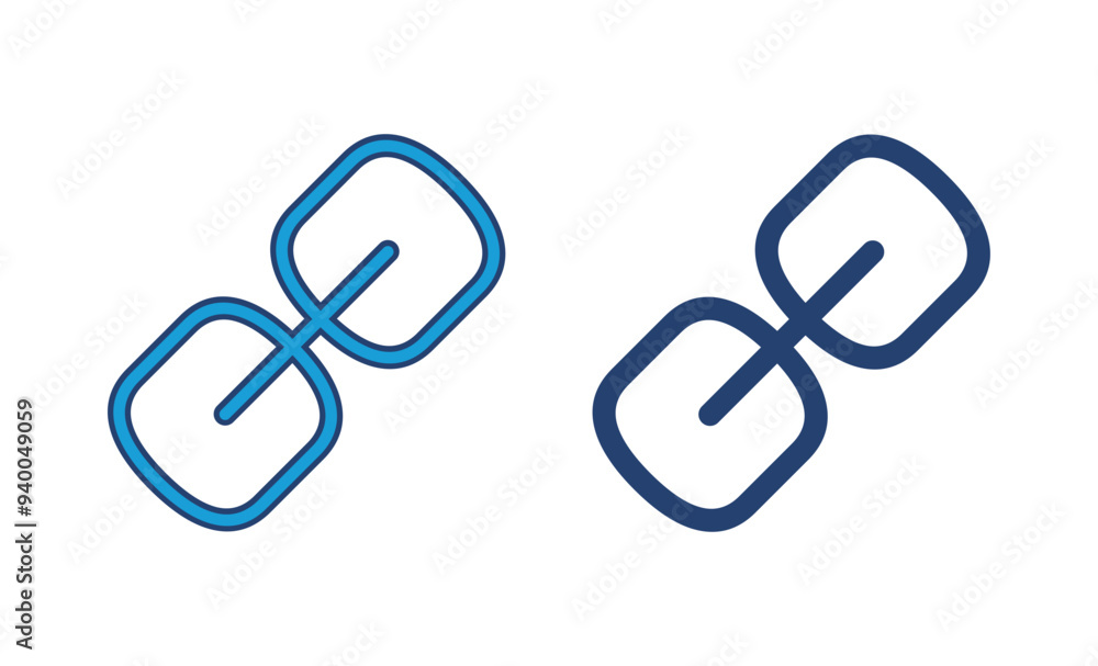 Poster link icon vector. hyperlink chain symbol.
