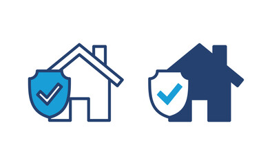 house insurance icon vector. house protection icon.