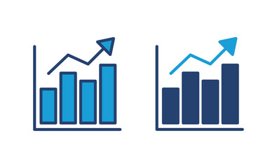 Growing graph Icon. Chart icon. diagram icon