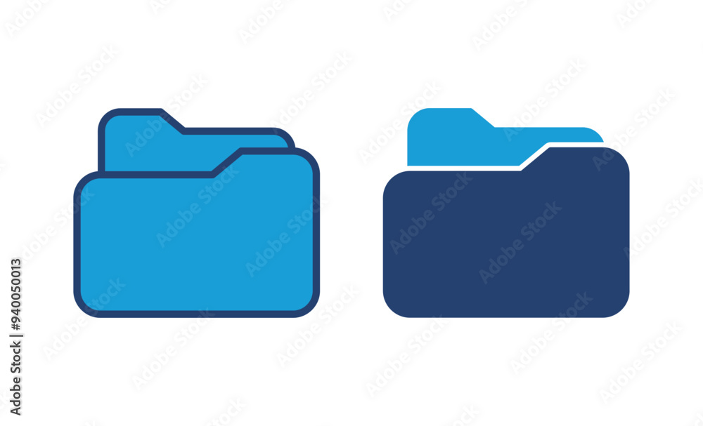 Poster folder icon vector. folder vector icon