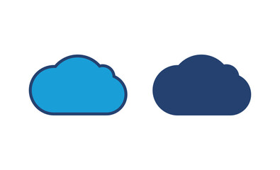 cloud icon vector. cloud vector icon