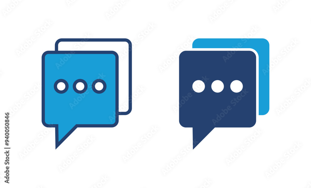 Poster chat icon vector. speech bubble icon. comment icon vector. message. contact us