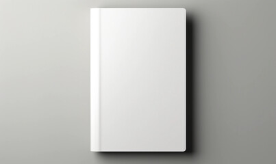 Blank White Book Cover
