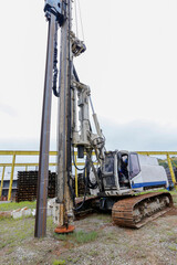 The machine used to driven pile for building foundation work.