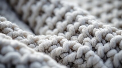 Warm and Cozy Woolen Texture Close-Up