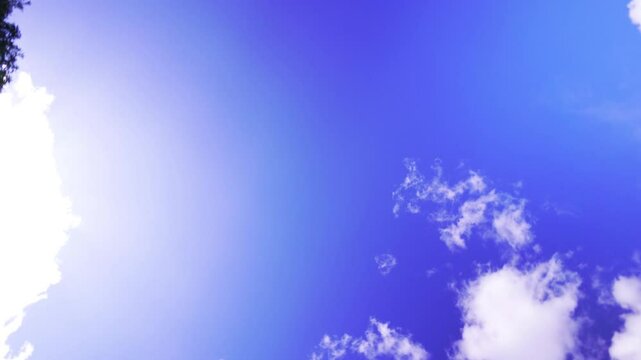 Nuages dans le ciel bleu