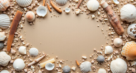 Obraz premium shells and sand