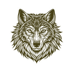Fototapeta premium Wolf Silhouette Vector Clipart Captures the Fierce and Majestic Nature of the Wild,Making It Ideal for Wilderness-Themed Designs, Wildlife Illustrations, Ornamental Art, and Decorative Graphic Project