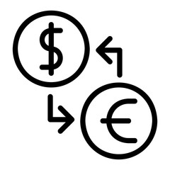 Exchange Line Icon