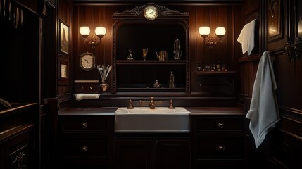 Vintage Bathroom Interior