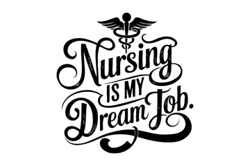 Nurse T-shirt Design Illustration EPS Download