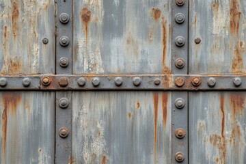 Industrial rusty background gray and brown, ai