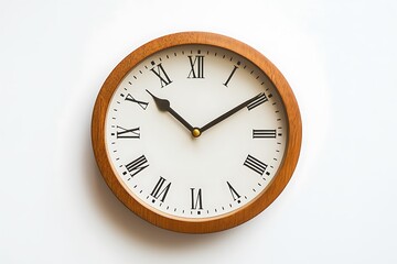 Elegant Outdoor Clock on White Background with Minimalist Details