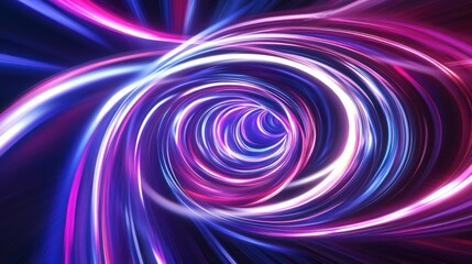 Obraz premium Abstract Neon Tunnel