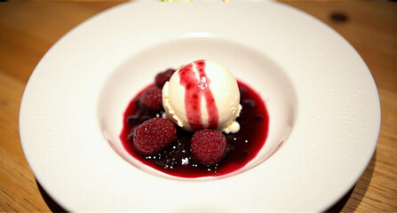 chocolate cake with strawberry