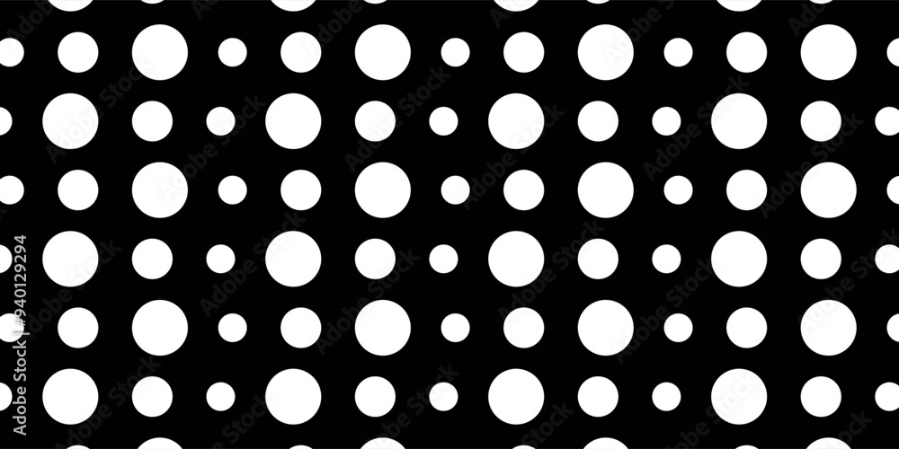 Poster seamless background with dot pattern. polka dot pattern monochrome dot texture, vector illustration.