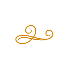 classic swirl decoration flourish 