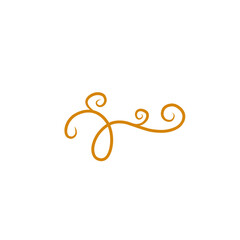 classic swirl decoration flourish 