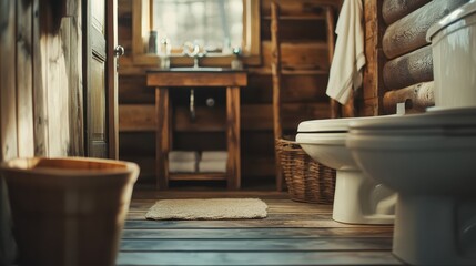 Rustic Bathroom Interior