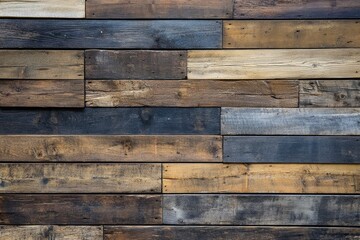 old wood texture, wall panel made of boards , ai