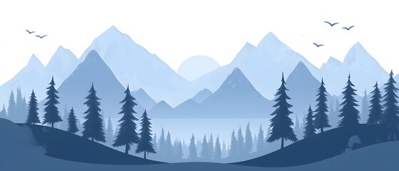 winter mountain landscape